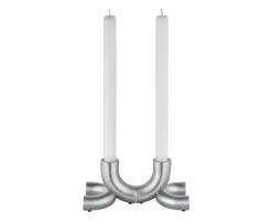 Blomus Doodle Ljusstake Matt Silver 2-pack