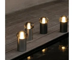 Blomus Iris Portabel Bordslampa Gun Metal 18cm