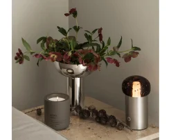 Blomus Iris Portabel Bordslampa Silver Metal 18cm