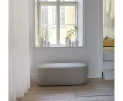 Blomus Kuon Bänk Boucla Beige 120cm