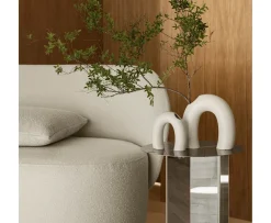 Blomus Kuon 2-sits soffa Boucla Beige 137cm