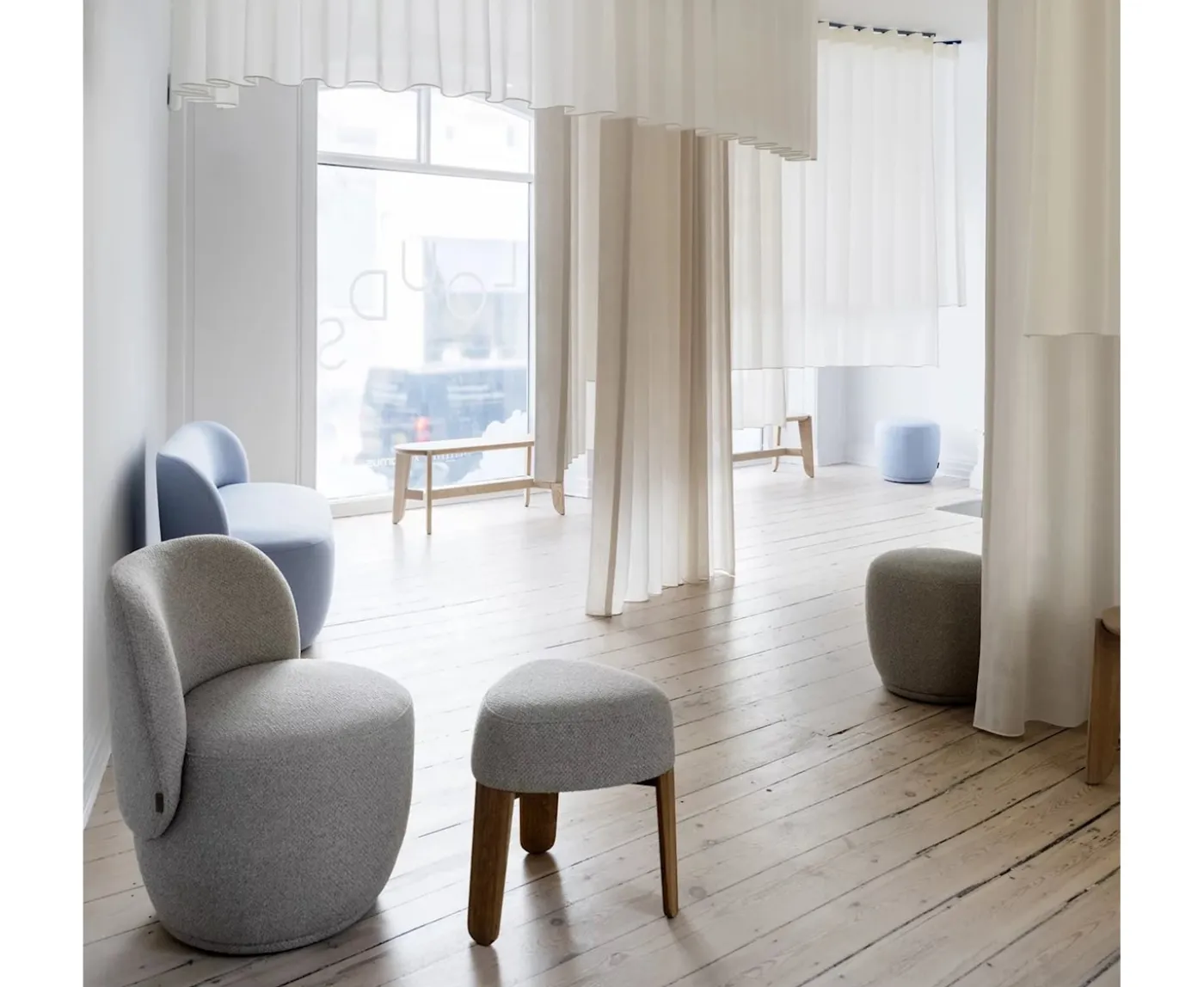 Blomus Kuon 2-sits soffa Socia Taupe 137cm