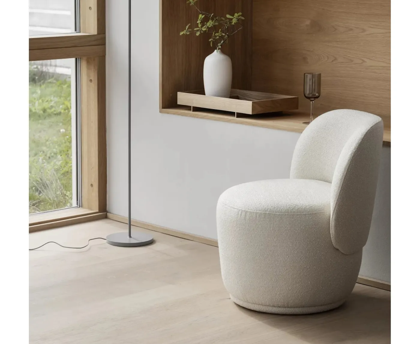 Blomus Kuon Snurr Loungestol Boucla Beige