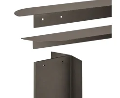 Blomus Oru Bänk Burned Metal 80x45