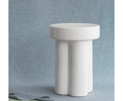 Blomus Toru Ceramic Sidobord Lily White Shape Big