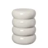 Blomus Toru Ceramic Sidobord Lily White Shape Round