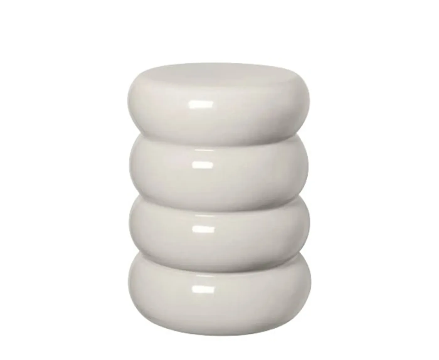 Blomus Toru Ceramic Sidobord Lily White Shape Round