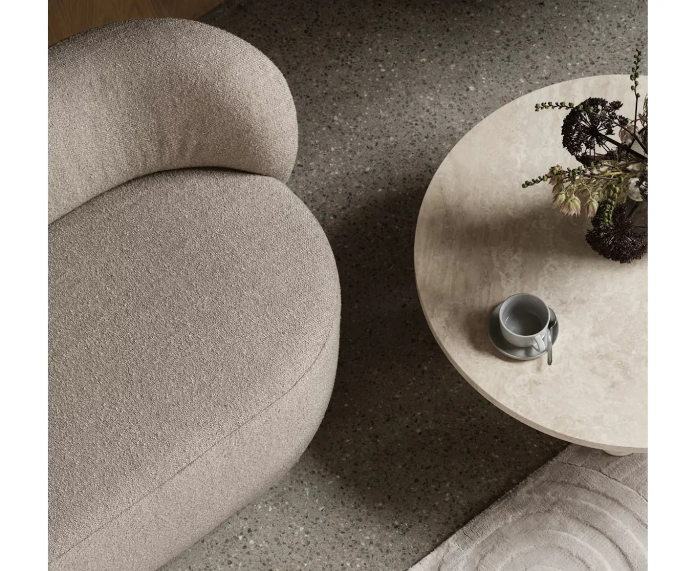 Blomus Uzu Viskosmatta Beige 140x200