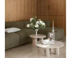 Blomus Volos Sidobord Travertine Ø52