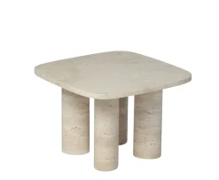 Blomus Volos Sidobord Travertine 52x52