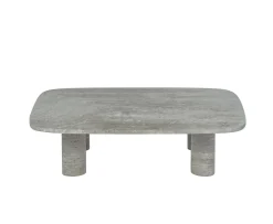 Blomus Volos Soffbord Silver Travertine 100x70