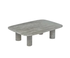Blomus Volos Soffbord Silver Travertine 100x70