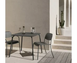 Blomus Yua Utomhus Bord Granite Gray 80x80