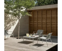 Blomus Yua Utomhus Soffbord Silk Gray 80x80