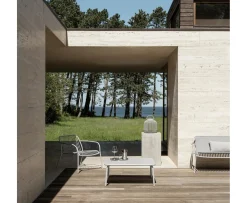 Blomus Yua Utomhus Soffbord Silk Gray 80x80