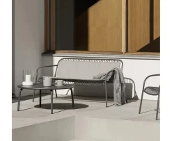 Blomus Yua Wire Utomhus Loungesoffa Granite Gray