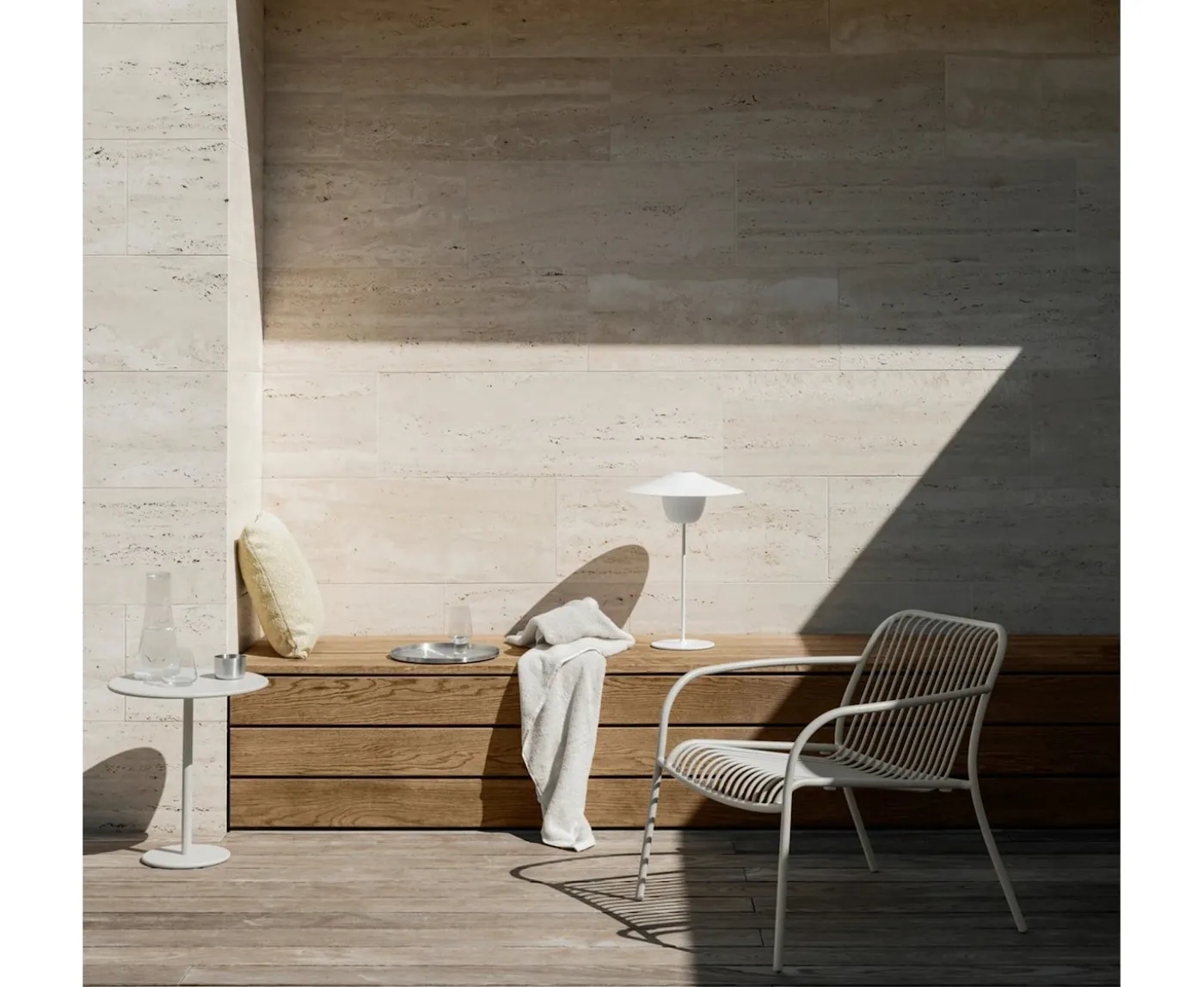 Blomus Yua Wire Utomhus Loungestol Silk Gray