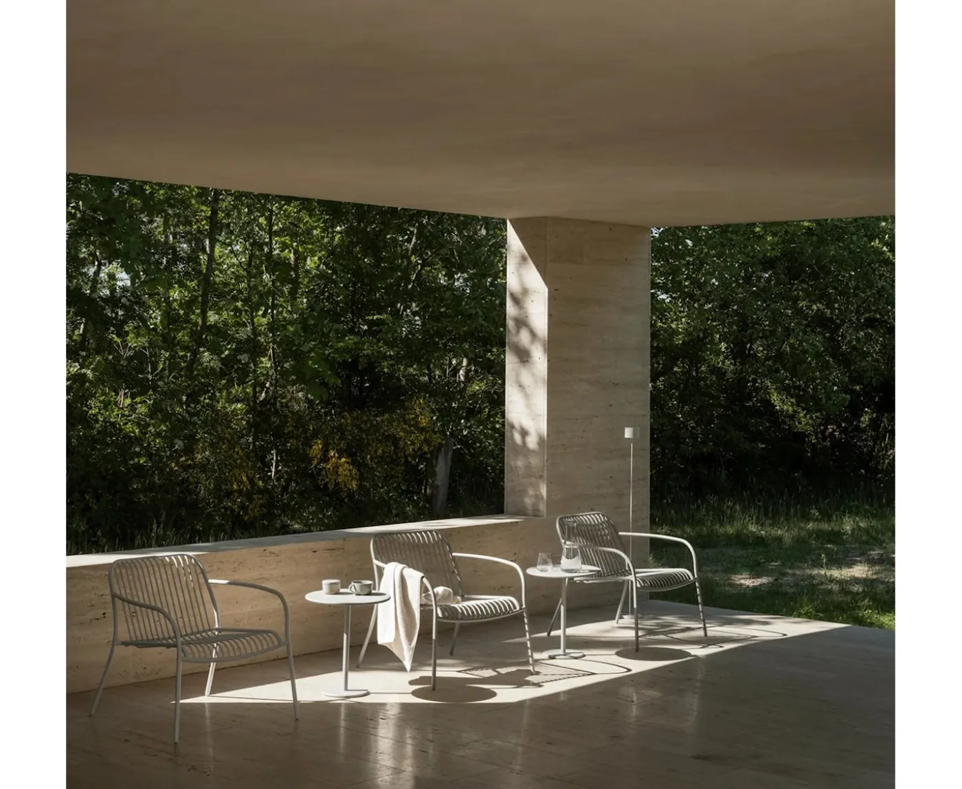Blomus Yua Wire Utomhus Loungestol Silk Gray