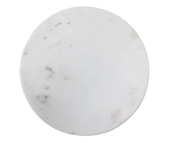 Bloomingville Ellin Roterbar Bricka White Marble Ø35