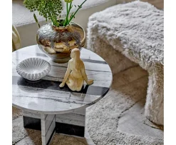 Bloomingville Harmonia Skål Marmor White Ø17