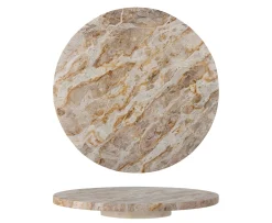 Bloomingville Nuni Roterbar Bricka Brown Marble Ø36