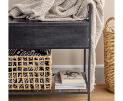 Bloomingville Abelone Bench Black 102cm