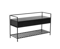 Bloomingville Abelone Bench Black 102cm