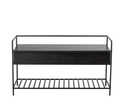 Bloomingville Abelone Bench Black 102cm