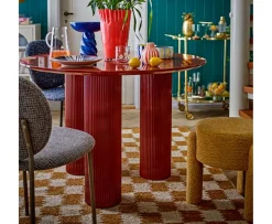 Bloomingville Della Matbord Red 110cm