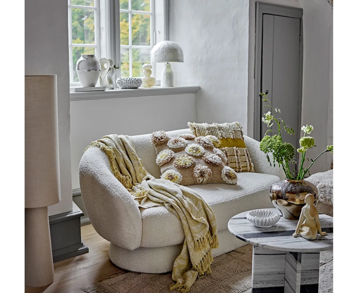 Bloomingville Emmie Golvlampa Nature 120cm