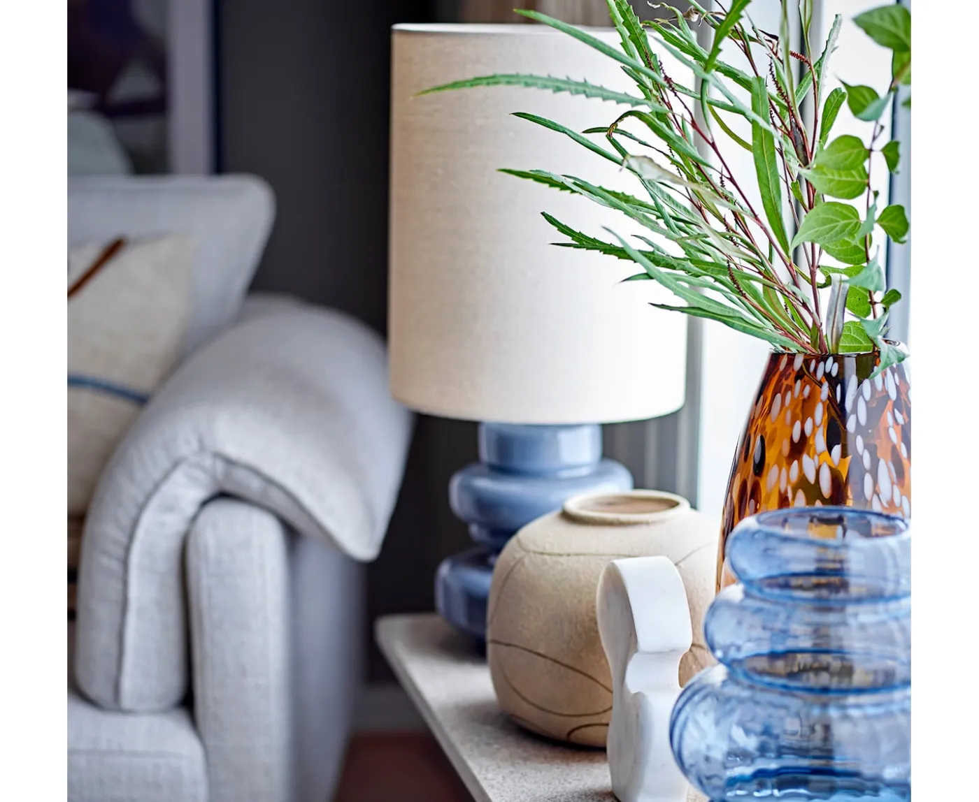 Bloomingville Fabiola Bordslampa Blue