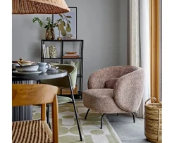 Bloomingville Marlo Matstol Sammet Grön