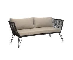 Bloomingville Mundo Loungesoffa Svart/Natur 175cm