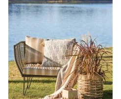 Bloomingville Mundo Loungestol Stripe Green