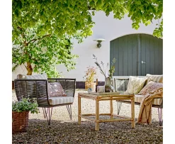 Bloomingville Mundo Loungestol Svart/Natur