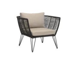 Bloomingville Mundo Loungestol Svart/Natur
