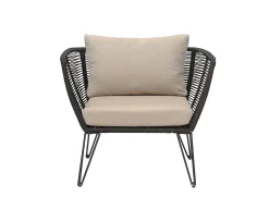 Bloomingville Mundo Loungestol Svart/Natur