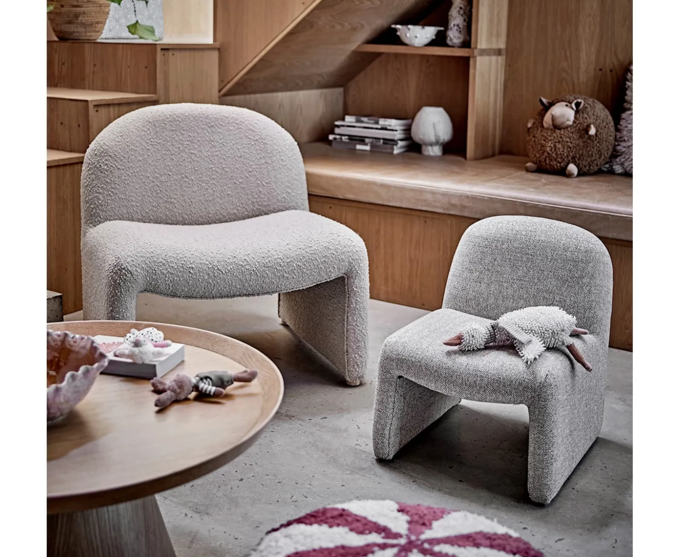 Bloomingville Neel Kids Loungestol Grey
