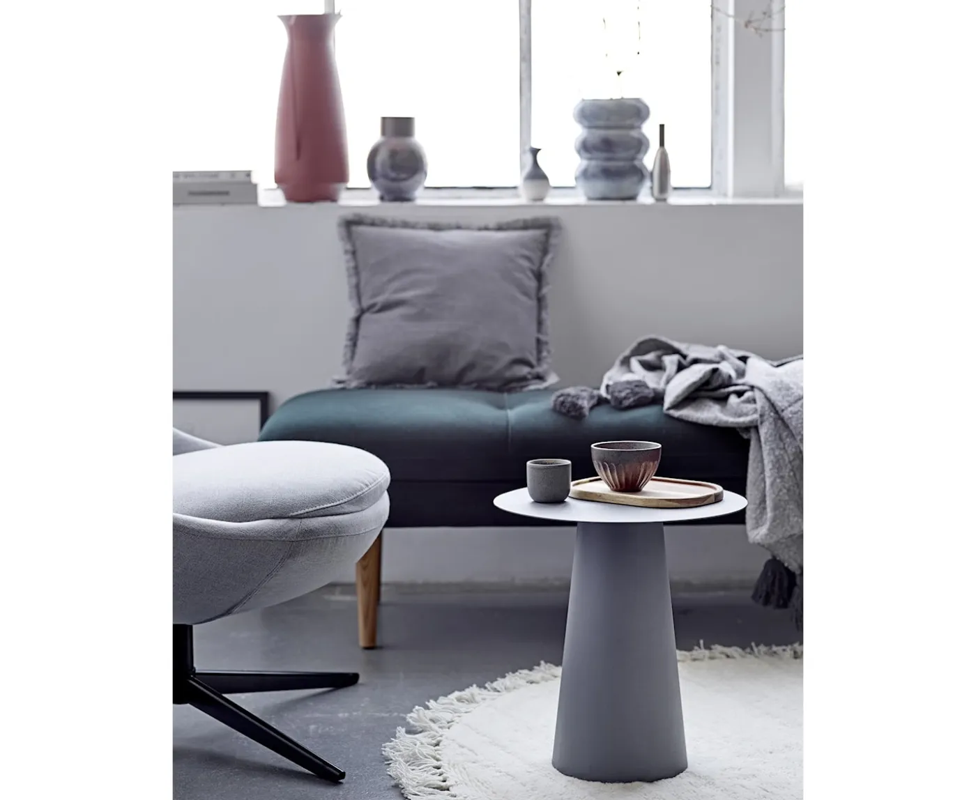 Bloomingville Sabrina Rund Ullmatta Ø110