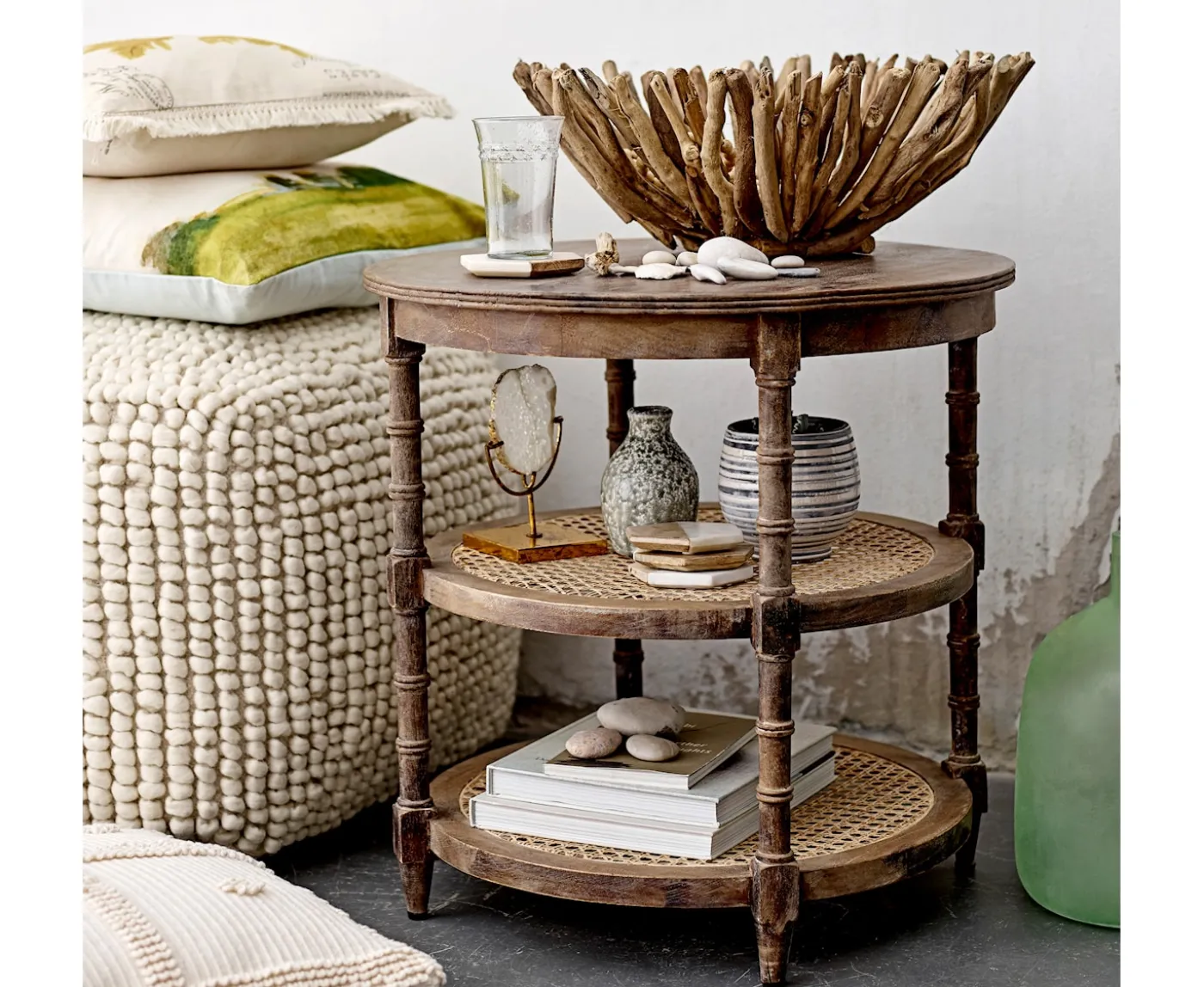 Bloomingville Suna Sittpuff Ull Nature