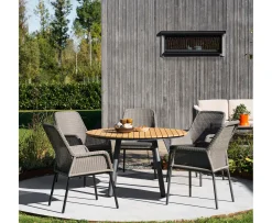 Brafab Bam Bo Matbord Nordic Green/Bambu Ø120