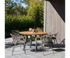 Brafab Bam Bo Matbord Nordic Green/Bambu Ø120