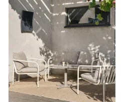 Brafab Bendt Loungefotölj Pearl White/Teddy Beige