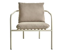 Brafab Bendt Loungefotölj Pearl White/Teddy Beige