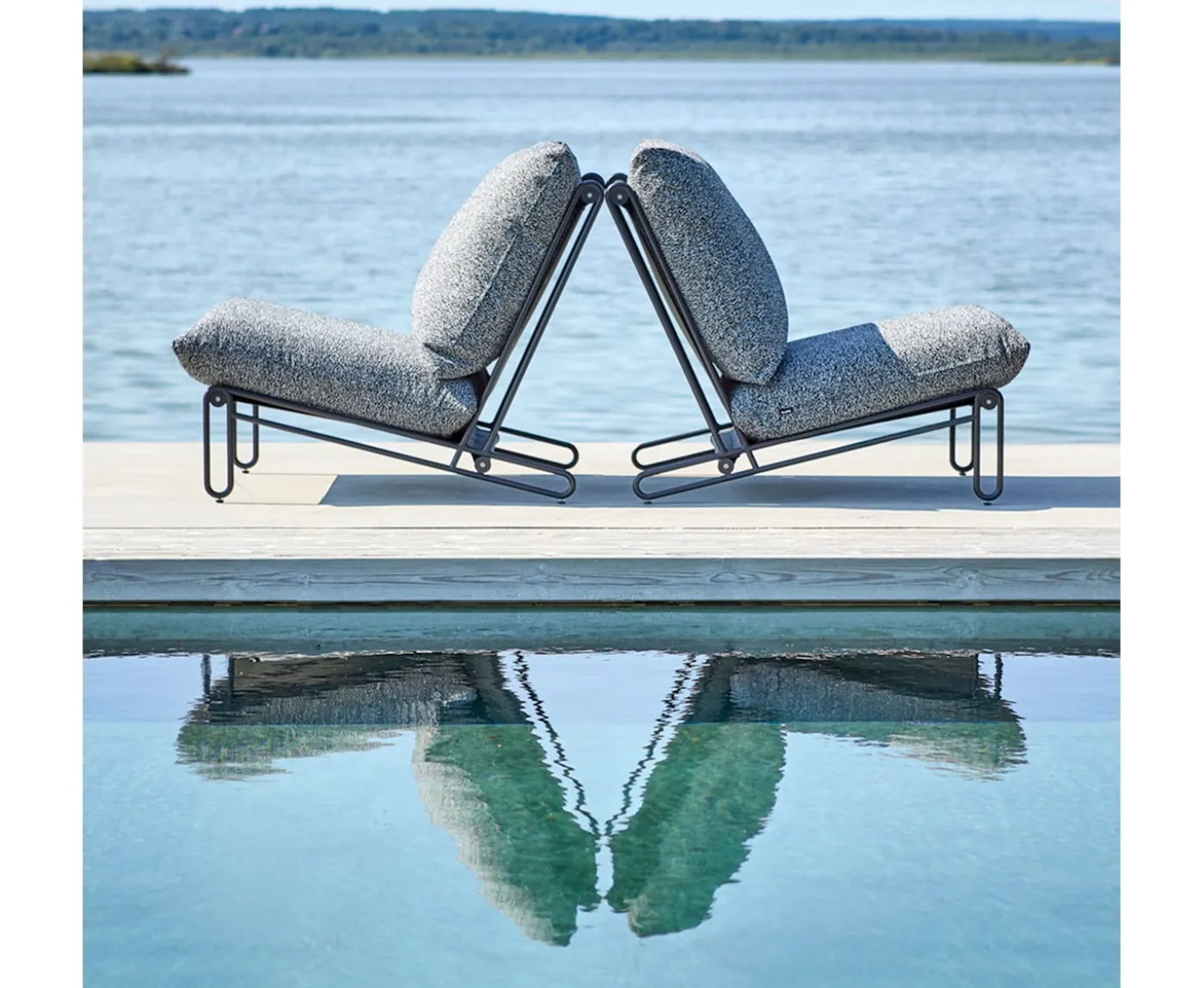 Brafab Blixt Loungestol Black/Teddy Ant