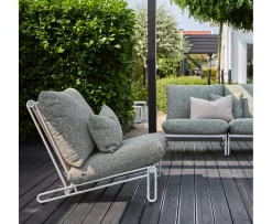 Brafab Blixt Loungestol Light Grey/Teddy Verde