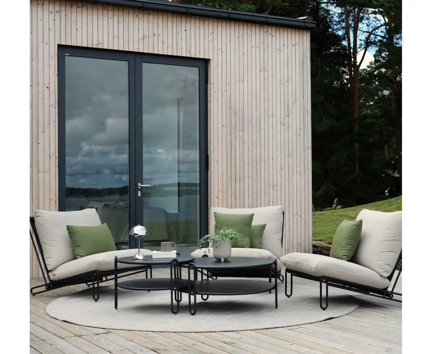 Brafab Blixt Soffbord Svart 65x42