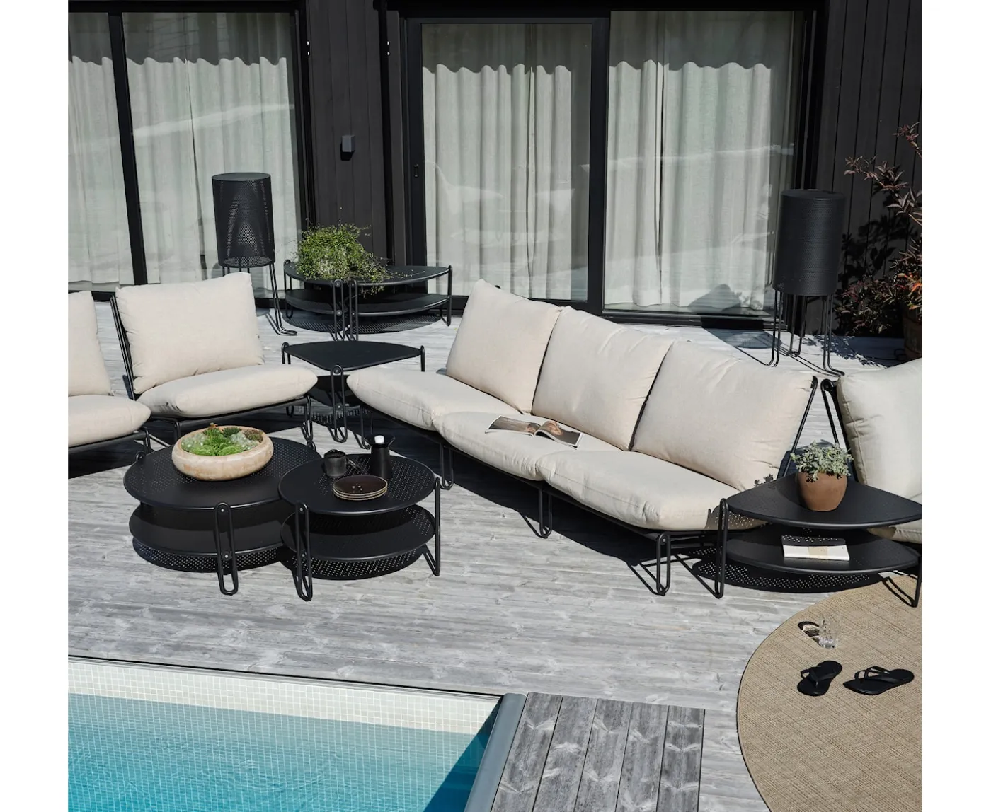 Brafab Blixt Soffbord Svart 65x42