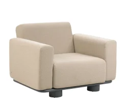 Brafab Bolster Loungefotölj Anthracite/Teddy Beige