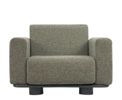 Brafab Bolster Loungefotölj Anthracite/Teddy Verde